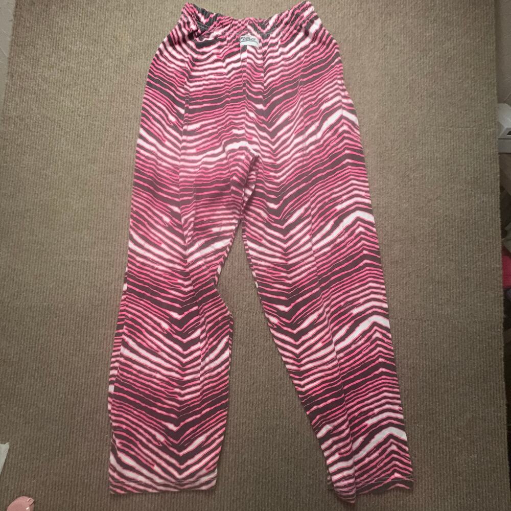 Vintage Zubaz Zebra Stripe Men’s Pants Pink and Black Size XL